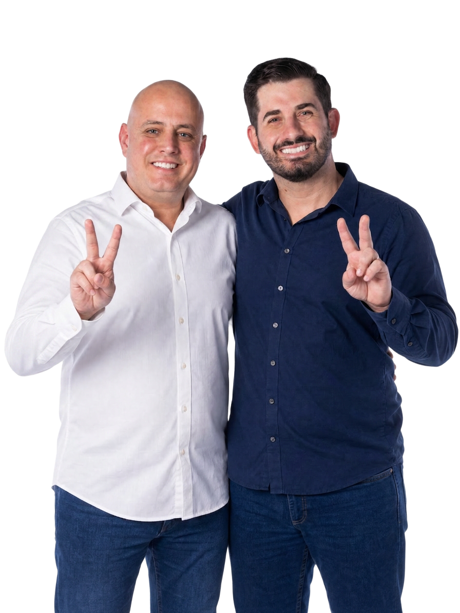 André Vechi e Deco Batisti — Prefeito e Vice de Brusque